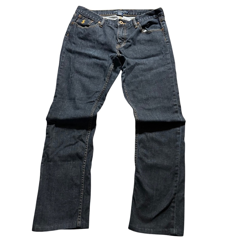 Ralph Lauren Sport Jeans Mens 30 (Fits 32x30) Dark Wash Blue Straight Stretch